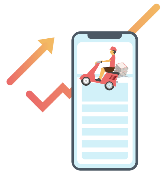 Delivery app growth